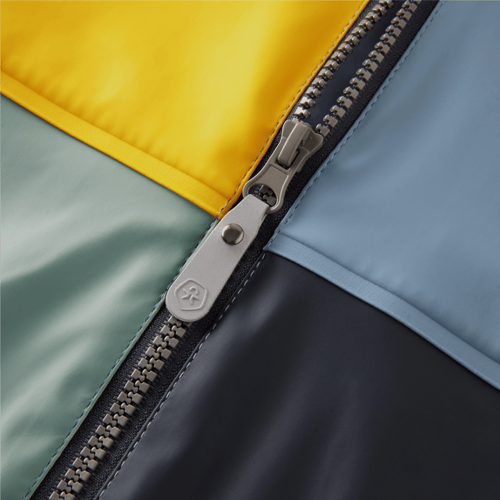 Color Kids Kids' Rain PU Jacket Colorblock Windward Blue Color Kids