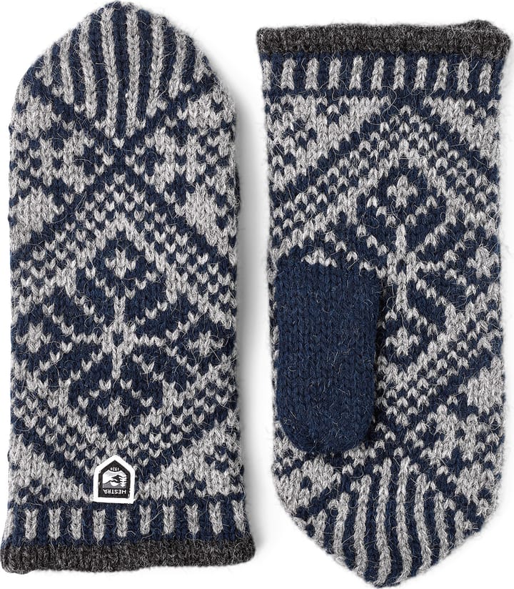 Hestra Nordic Wool Mitt Marine/Grey Hestra