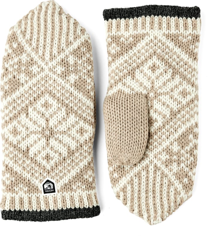 Hestra Nordic Wool Mitt Beige/Offwhite Hestra