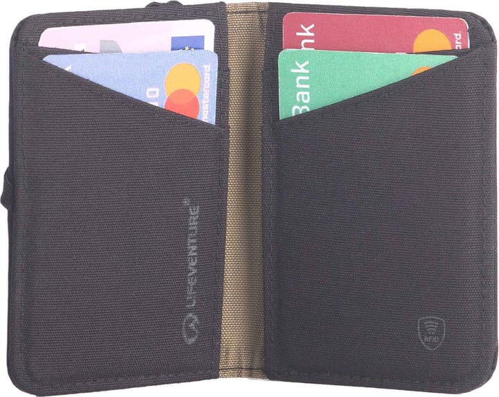 Lifeventure X-Pac RFiD Card Wallet Black Lifeventure