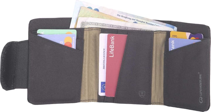 Lifeventure X-Pac RFiD Wallet Black Lifeventure