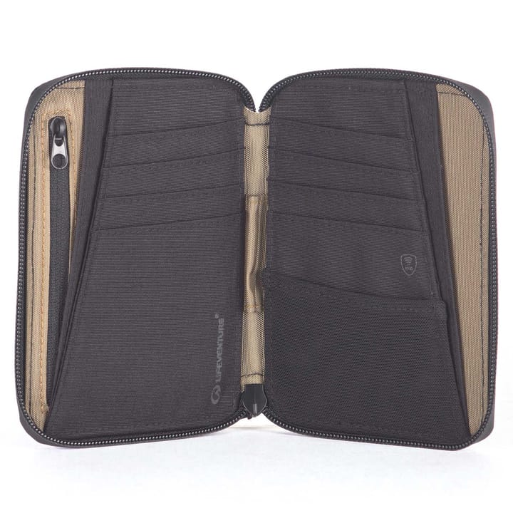 Lifeventure X-Pac RFiD Mini Travel Wallet Black Lifeventure