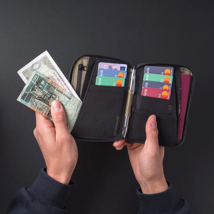 Lifeventure X-Pac RFiD Mini Travel Wallet Black Lifeventure