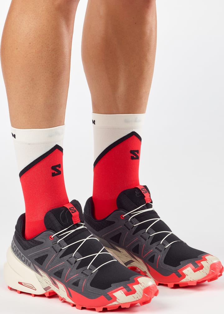 Salomon Men's Speedcross 6 GORE-TEX Black / Fiery Red / Almond Milk Salomon