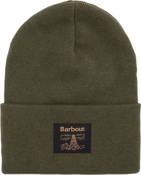 Barbour Barbour Harton Beanie Hat Deep Olive Barbour