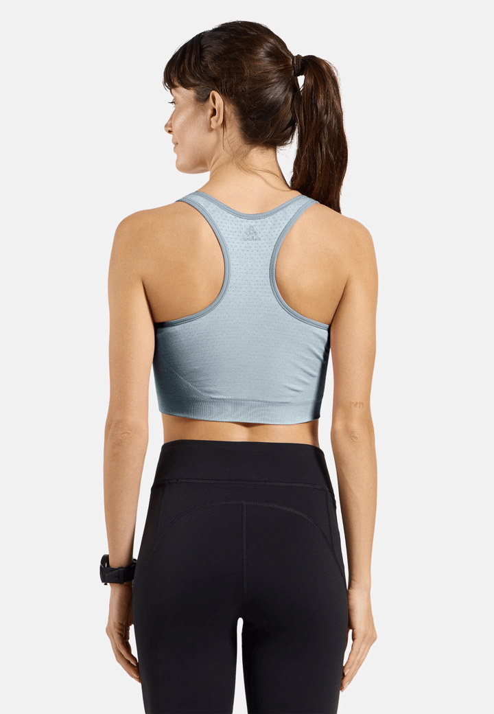 Odlo Women's Odlo Seamless Medium - Padded Sport Bra Baby Blue Odlo