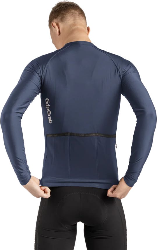 Gripgrab Men's Pacr Long Sleeve Jersey Navy Blue Gripgrab