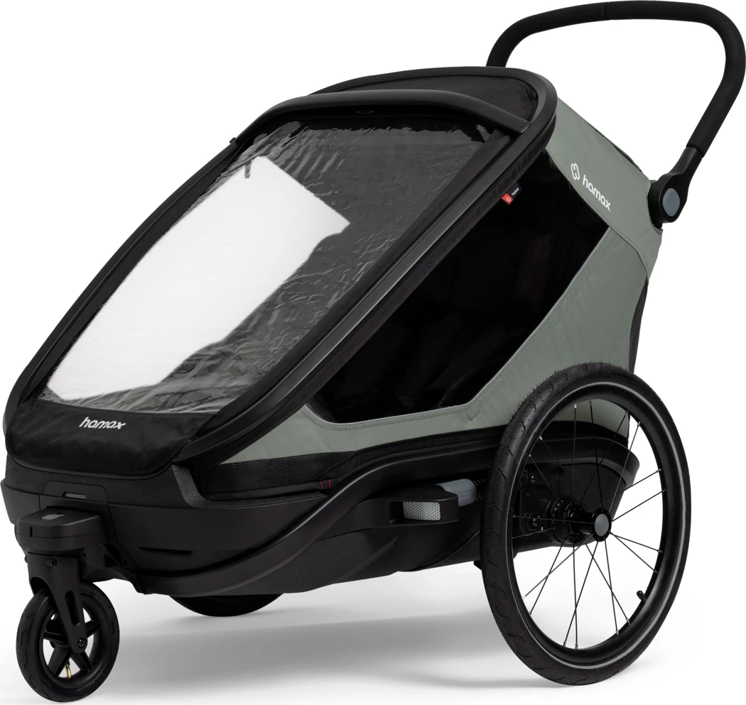 Hamax Outback Next Single Bicycle Trailer Green/black  OneSize