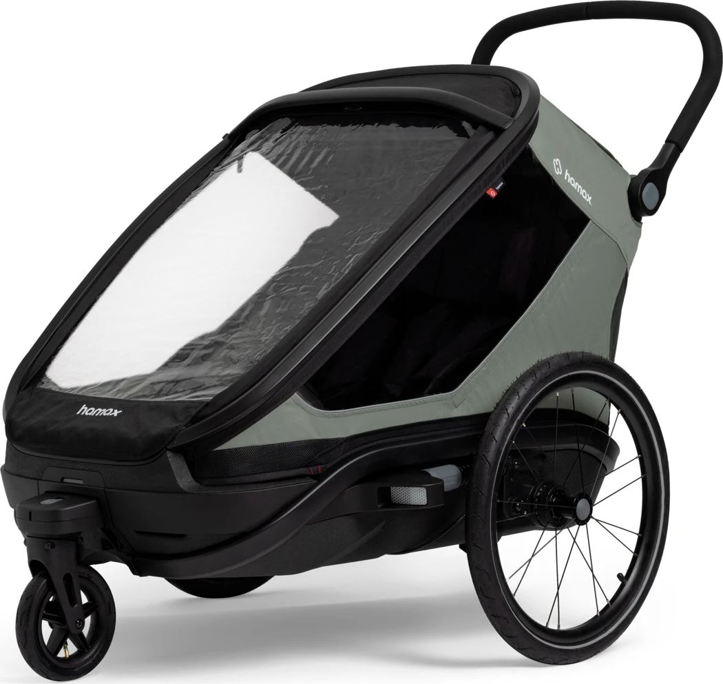 Hamax Outback Next Single Bicycle Trailer Green/black