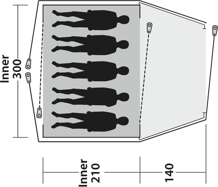 Outwell Cloud 5 Green Outwell