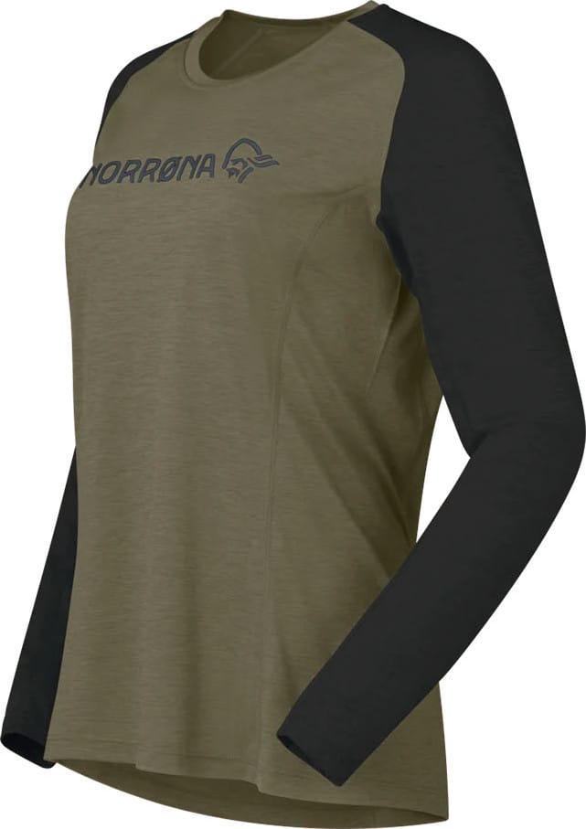 Norrøna Women's Fjørå Equaliser Lightweight Long Sleeve Olive Night Norrøna
