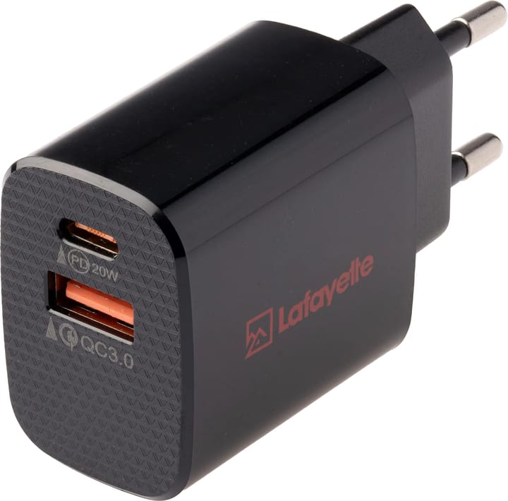 Lafayette Wall Charger USB-A and USB-C Black Lafayette