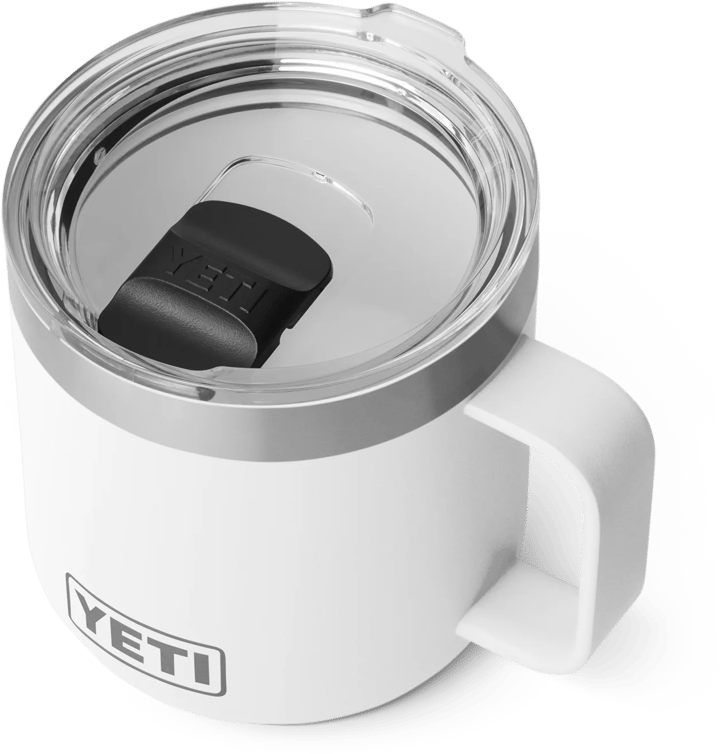 Yeti Rambler 14oz (414ml) Stackable Mug with DuraSip Ceramic Lining White Yeti