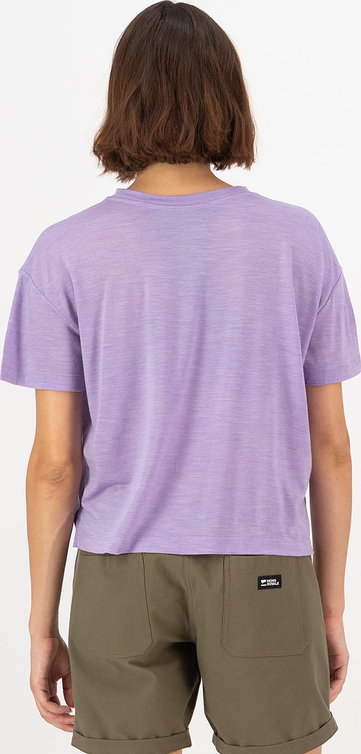 Mons Royale Women's Zephyr Merino Tencel™ Boxy T-Shirt Lupin Mons Royale