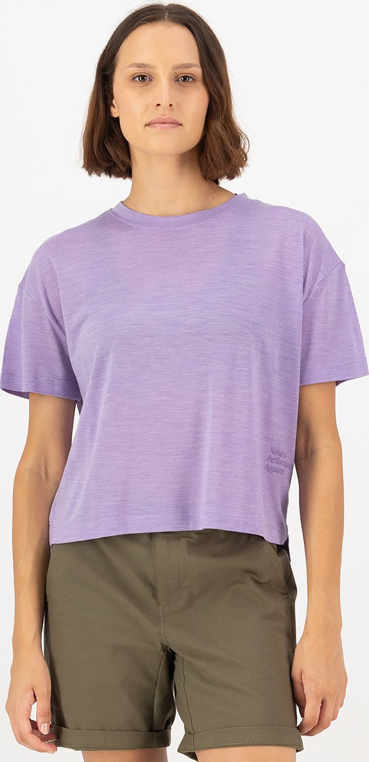 Mons Royale Women's Zephyr Merino Tencel™ Boxy T-Shirt Lupin Mons Royale Mons Royale Women's Zephyr Merino Tencel™ Boxy T-Shirt Lupin Mons Royale