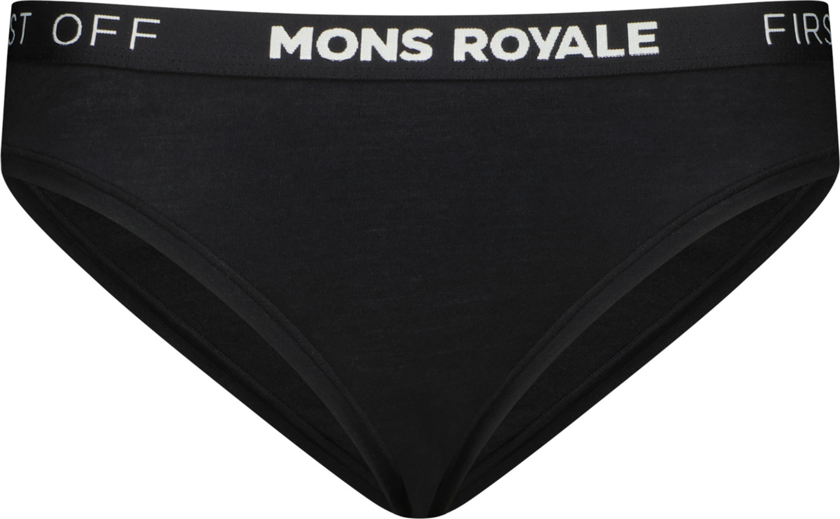 Mons Royale Women's Folo Merino Briefs Black Underkläder L