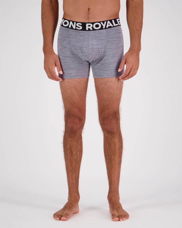 Mons Royale Hold 'Em Shorty Boxer Grey Heather Mons Royale