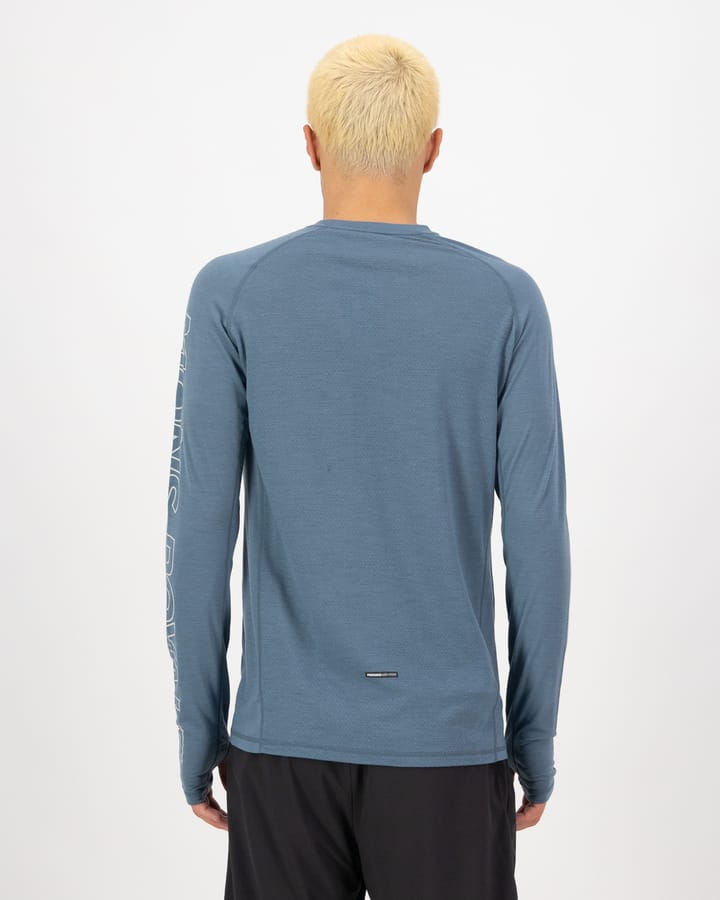 Mons Royale Men's Temple Tech LS Grey Heather / Goblin Blue Mons Royale Mons Royale Men's Temple Tech LS Grey Heather / Goblin Blue Mons Royale