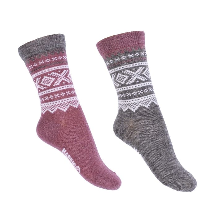 Marius Kids 2-PACK BARN ULLSOKKER Mesa Rose & Grey Marius Kids Marius Kids 2-PACK BARN ULLSOKKER Mesa Rose & Grey Marius Kids