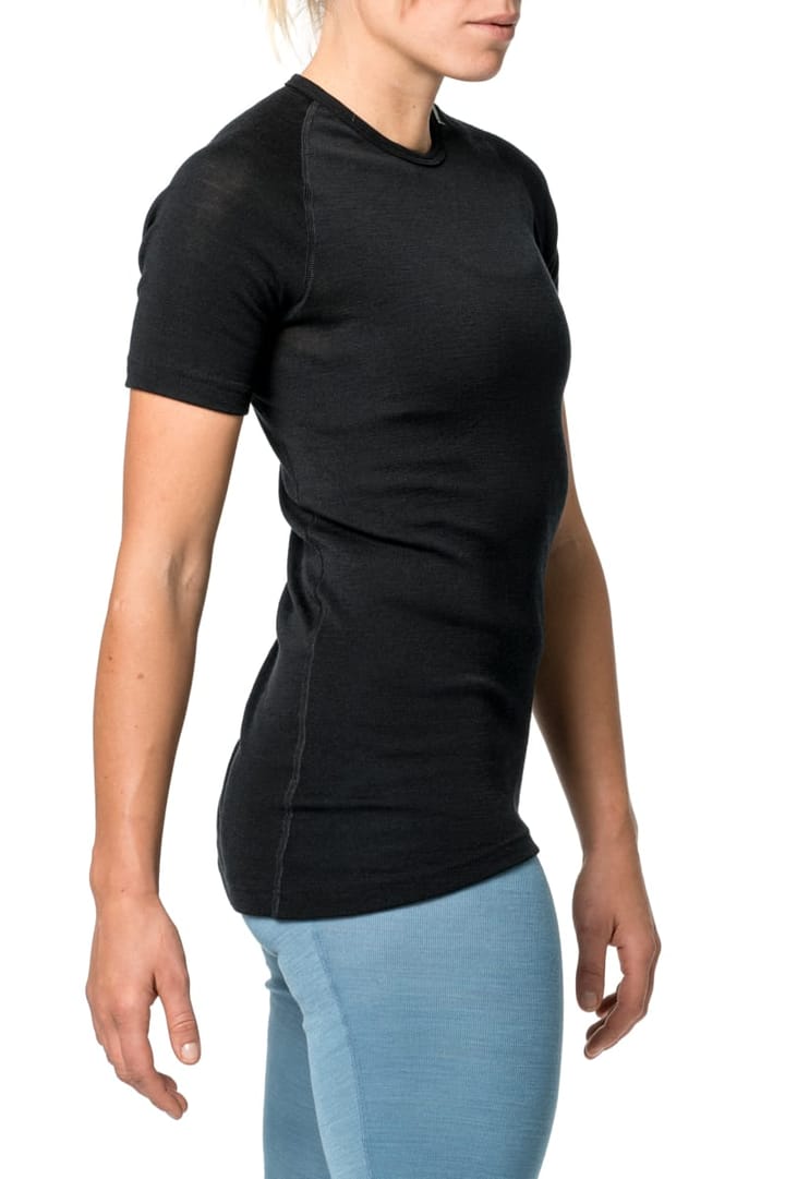 Woolpower Unisex Tee LITE Black Woolpower