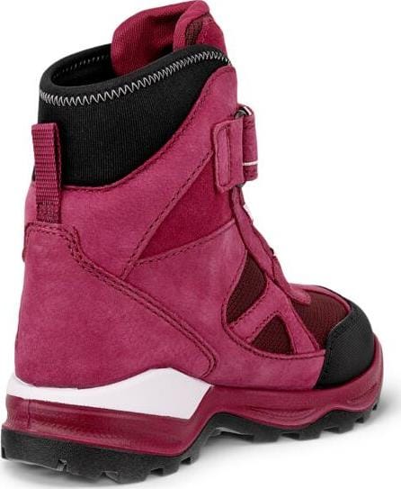 Ecco Kids' Snow Mountain 1s Waterproof Black/red Plum/dark Ruby Ecco