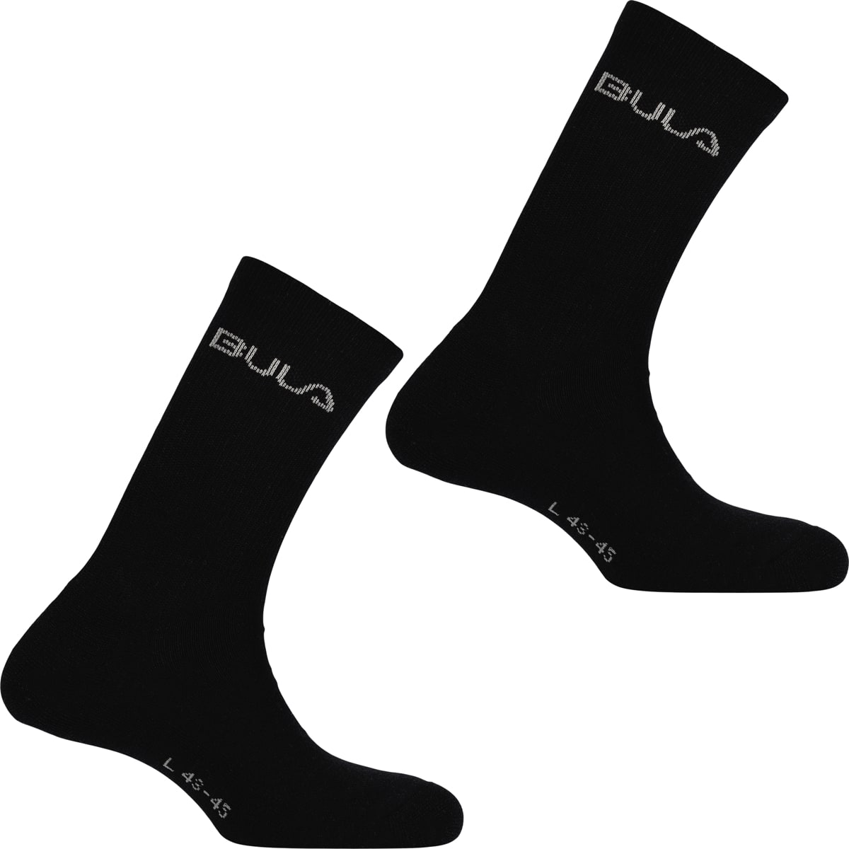 Bula 2pk Wool Sock Black