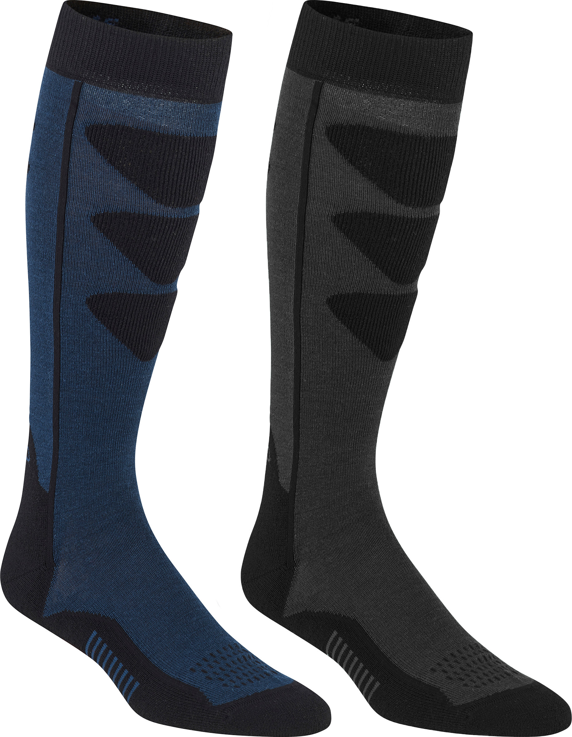 Bula Unisex Alpine Ski Sock 2-Pack Black/navy