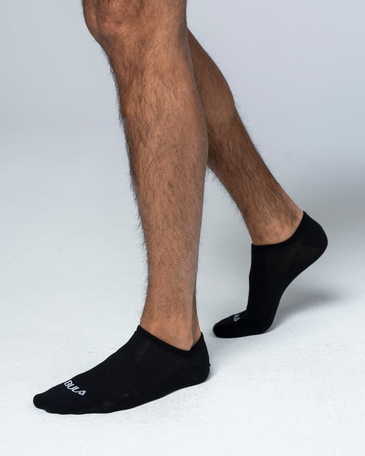 Bula Men's 3pk No Show Socks Black Bula