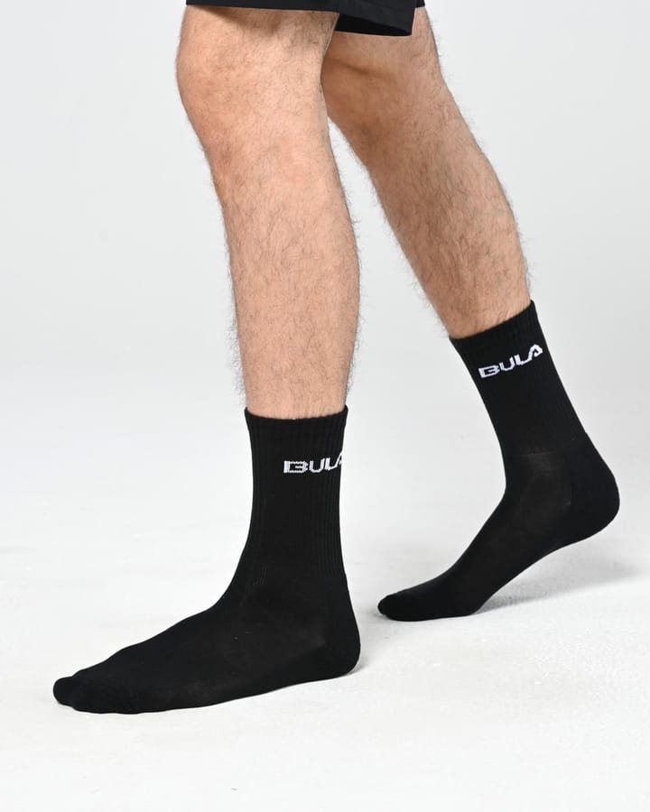 Bula Classic Socks 3pk Black Bula