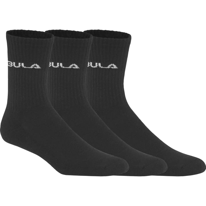 Bula Classic Socks 3pk Black Bula