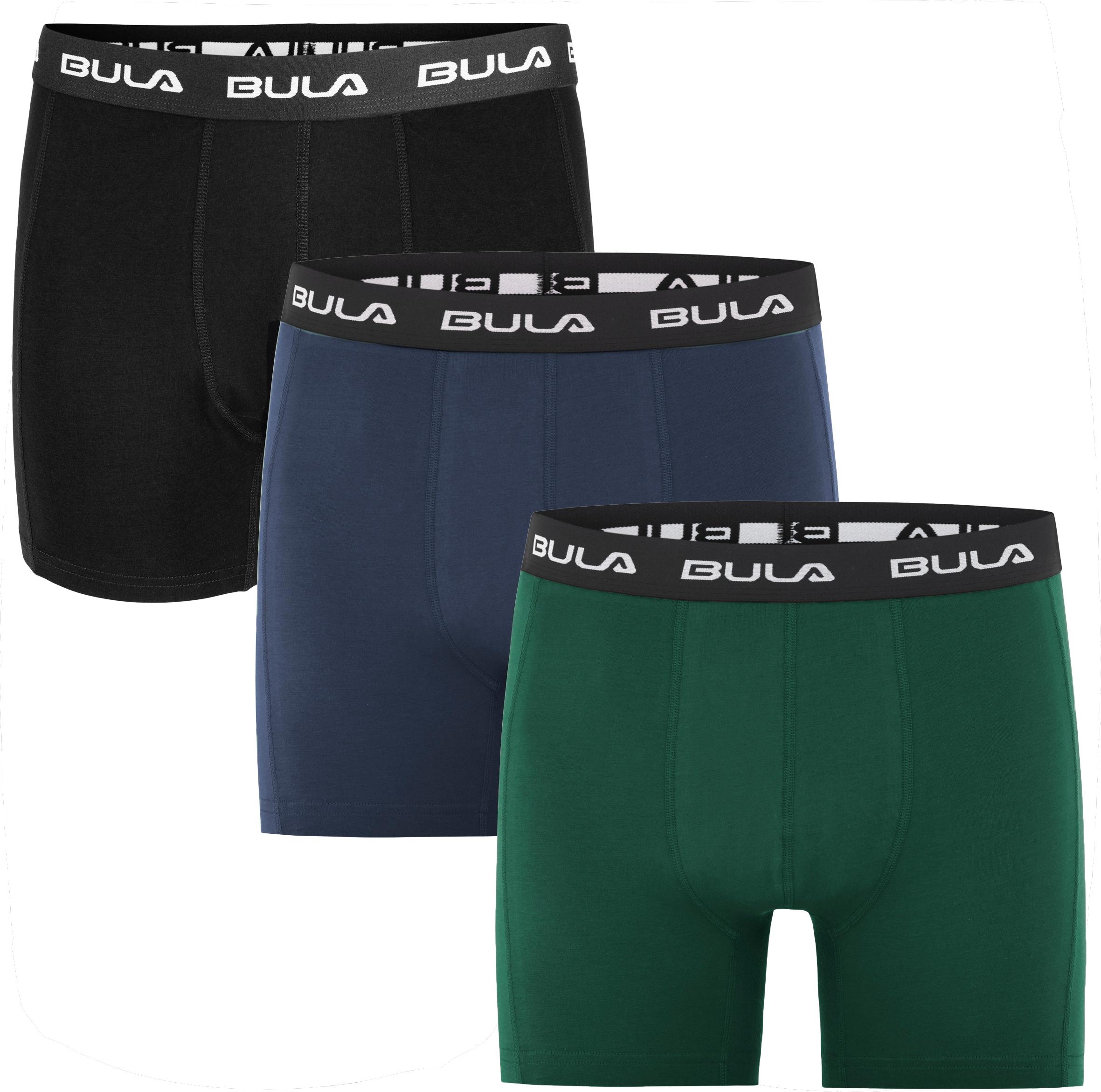Bula Men's Frame 3pk Boxers Pine/black/navy Undertøy XL