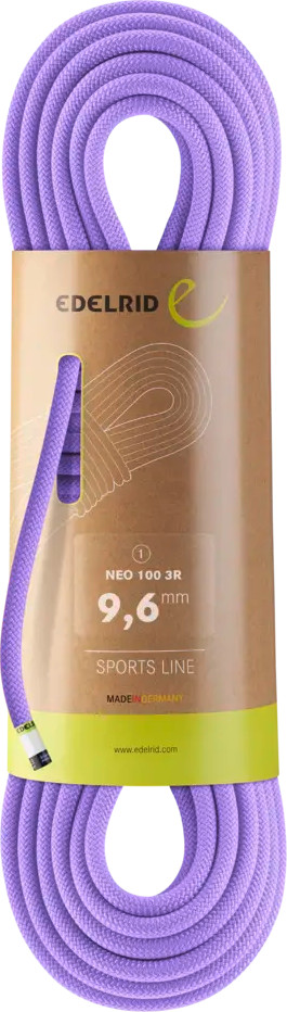 Edelrid Neo 100 3r 9,6mm 50 M Lavender Klatreutstyr 50 M