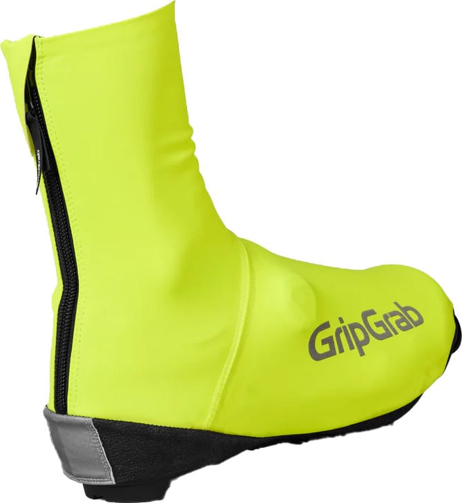 Gripgrab Pacr Waterproof Road Shoe Covers Yellow Hi-vis Gripgrab