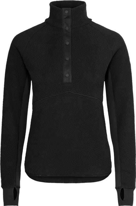 Johaug Women's Fusion Pile Henley Black Johaug Johaug Women's Fusion Pile Henley Black Johaug