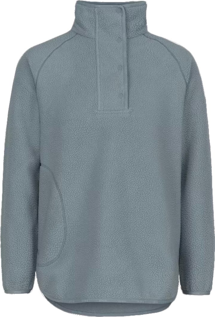 Johaug Women's Fusion Pile Oversized Henley Green/blue Johaug