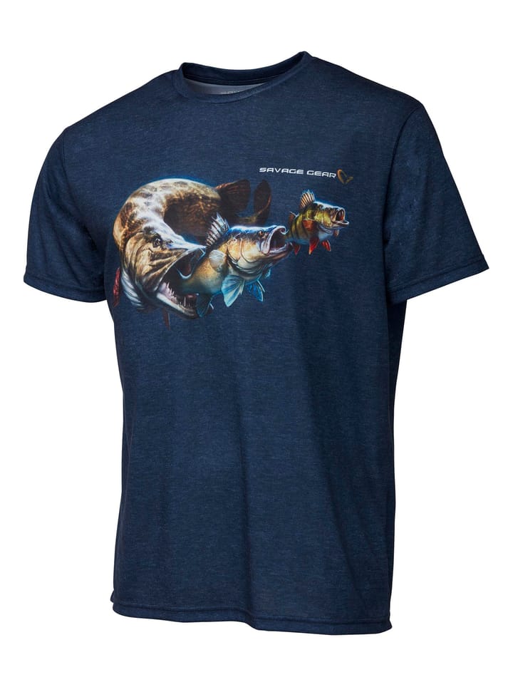 Savage Gear Savage Gear Cannibal T-Shirt Blue Savage Gear Savage Gear Savage Gear Cannibal T-Shirt Blue Savage Gear