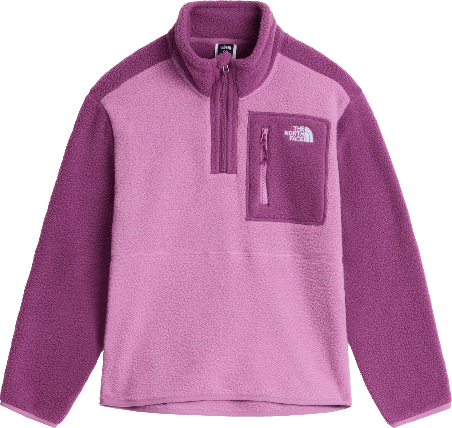 The North Face Teens' Yumiori 1/4 Zip Fleece Jacket Hushed Lavender/Chroma Purple
