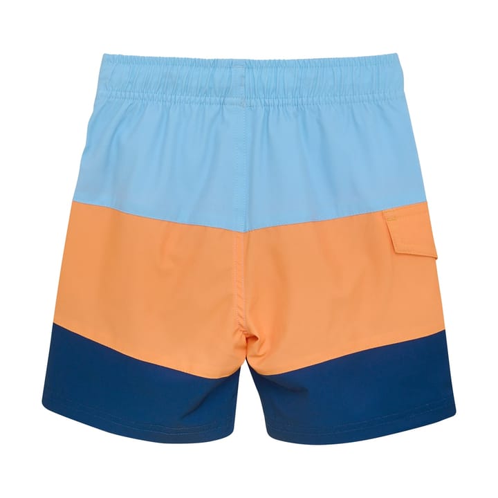 Color Kids Swim Long Shorts, Colorblock Tangerine Color Kids