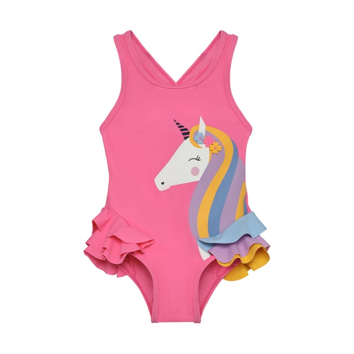 Color Kids Swimsuit W. Application Pink Lemonade Color Kids
