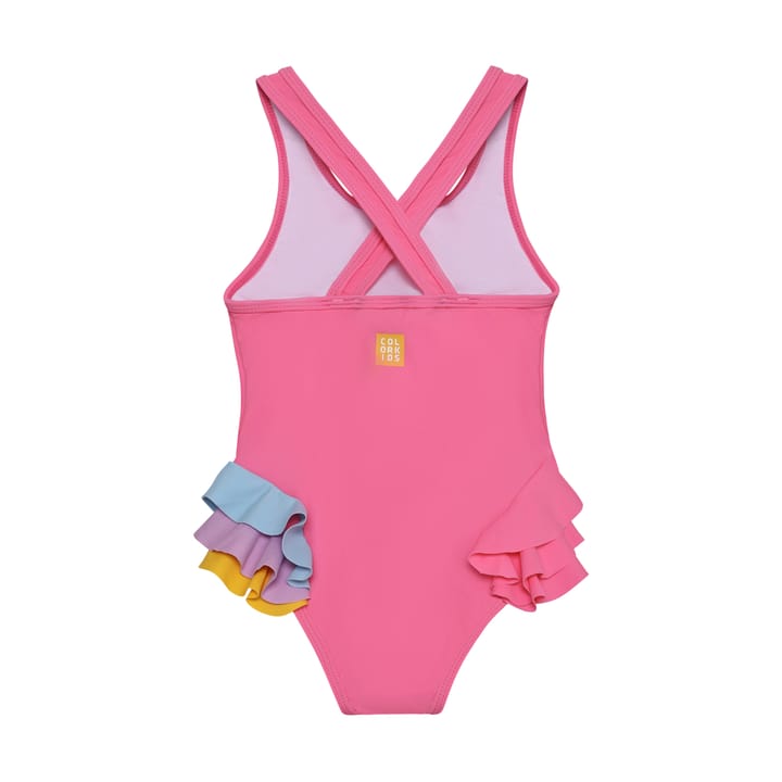 Color Kids Swimsuit W. Application Pink Lemonade Color Kids
