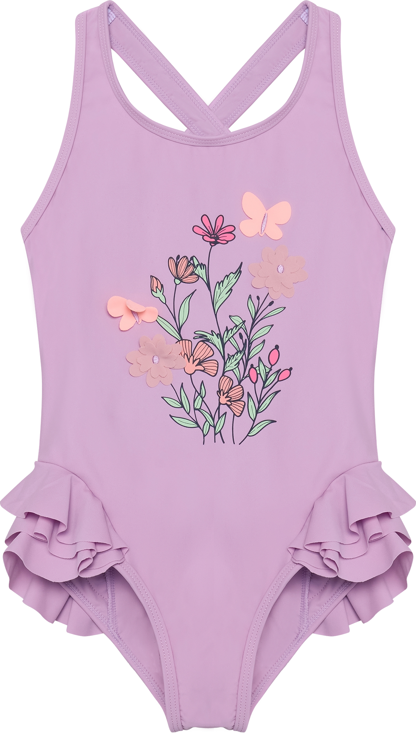 Color Kids Kids' Swimsuit With Application Lavender Mist  110