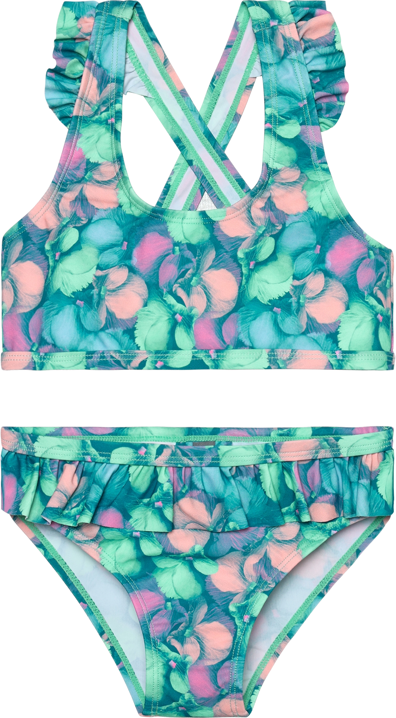 Color Kids Kids' Bikini With Short Skirt Aop Cabbage  116