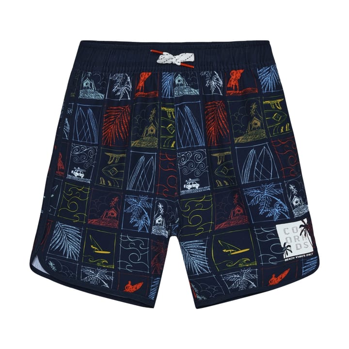 Color Kids Swim Long Shorts, Aop Dress Blues Color Kids