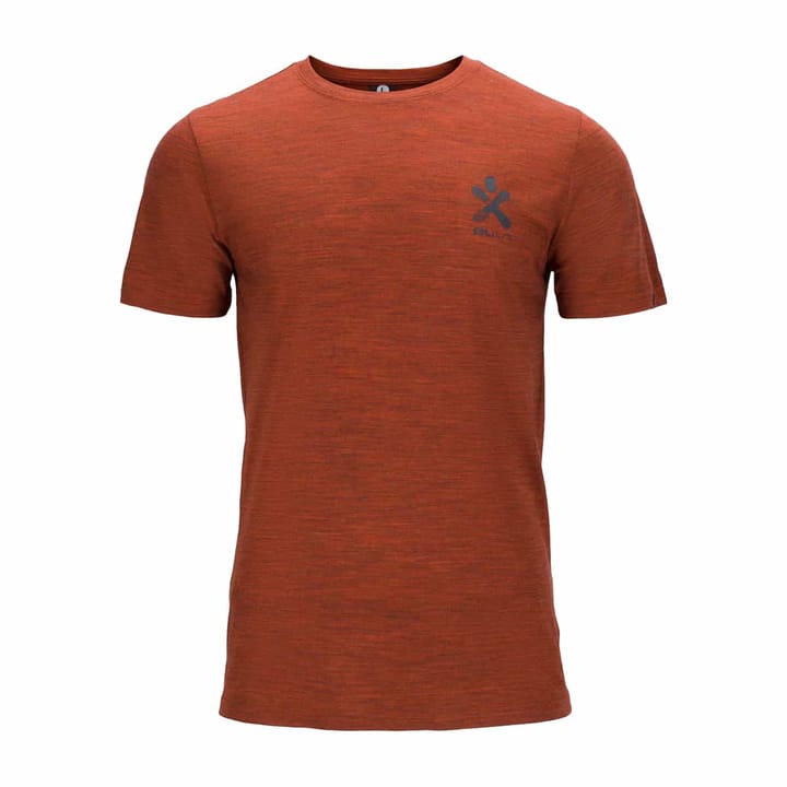 Bula Men's Pacific Solid Merino Wool Tee Brick Bula Bula Men's Pacific Solid Merino Wool Tee Brick Bula