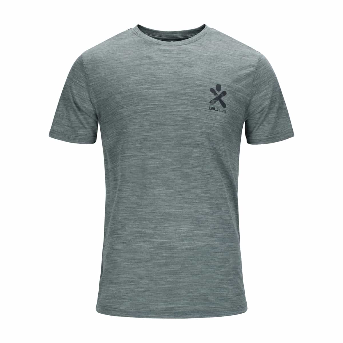 Bula Pacific Solid Merino Wool Tee Dolive