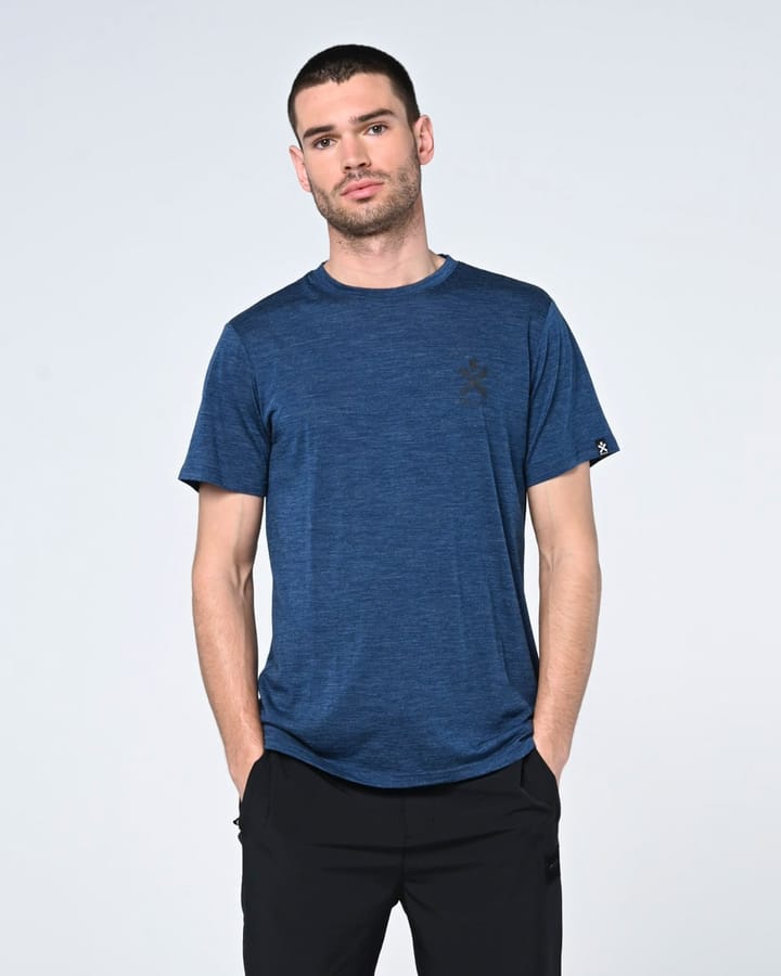 Bula Men's Pacific Solid Merino Wool Tee Denimm Bula