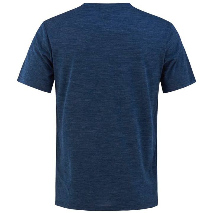 Bula Men's Pacific Solid Merino Wool Tee Denimm Bula
