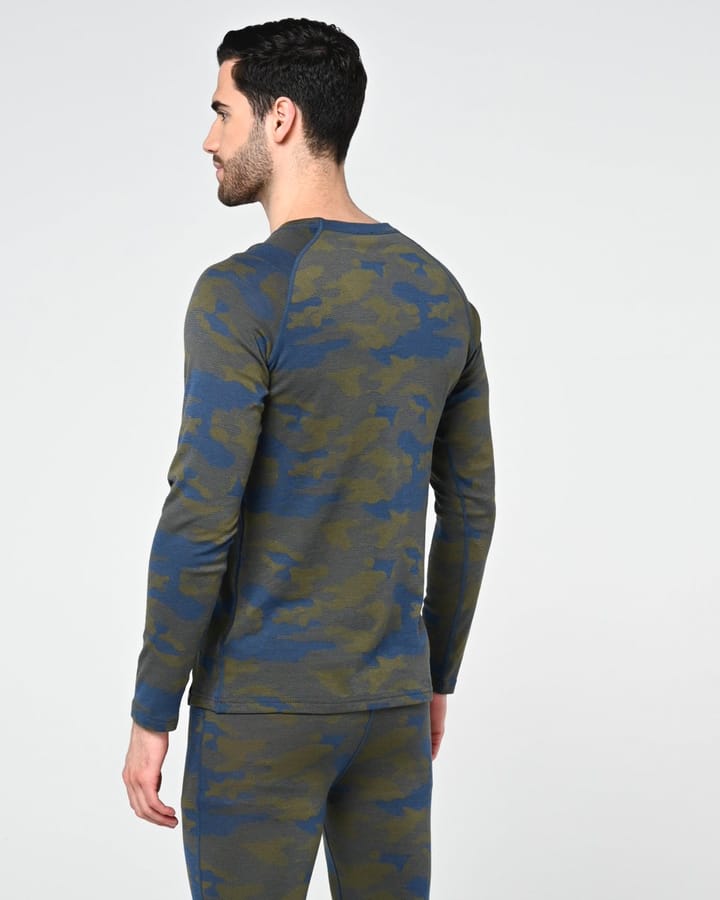 Bula Men's Camo Merino Wool Crew Denim Bula