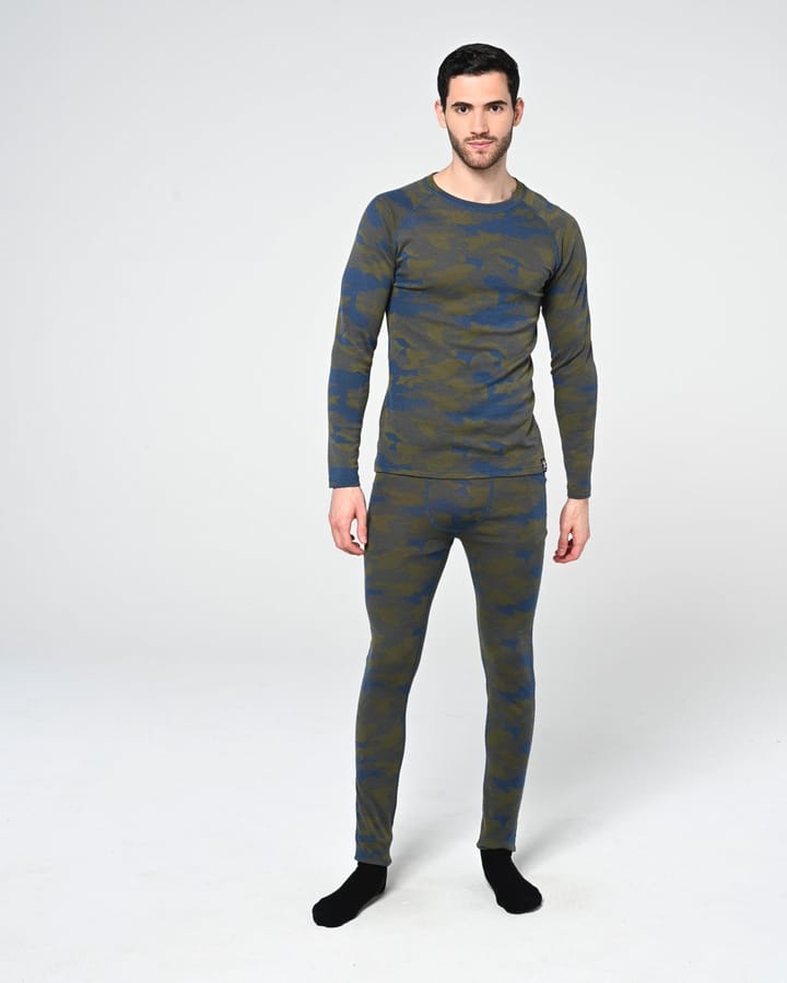 Bula Men's Camo Merino Wool Crew Denim Bula