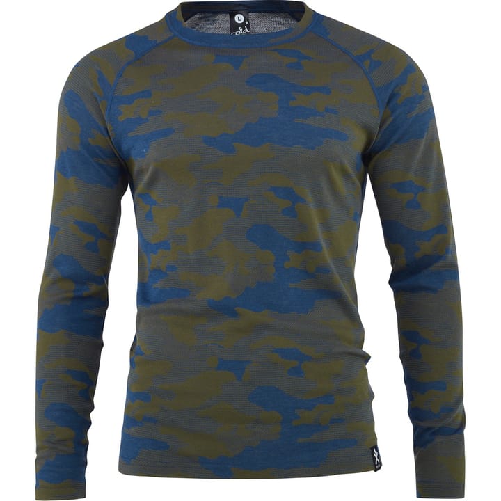 Bula Men's Camo Merino Wool Crew Denim Bula